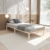 Futonbett aus Massivholz Birke 90x190