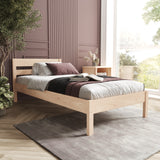 Holz Bett 135x190