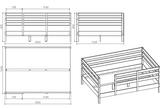 Bett 140x200 Massivholz ohne Rollrost