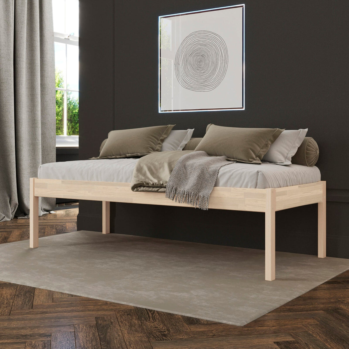 Massivholz Seniorenbett 100x200 Lauli Scandi Style