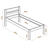 Seniorenbett 90x190 Liegehöhe 55 cm