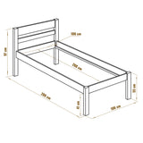 Seniorenbett 100x200 Liegehöhe 55 cm