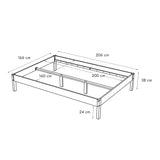 Massivholz Bett 160x200 Lauli Scandi Style