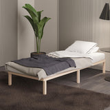 Futonbett aus Massivholz Birke 70x200